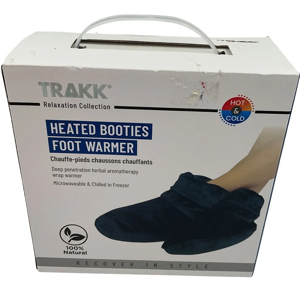 TRAKK Relaxation‎ Collection Heated Bootie Foot Warmer Microwave Chill Freezer